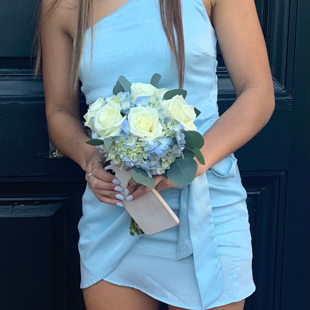 XS baby blue dress